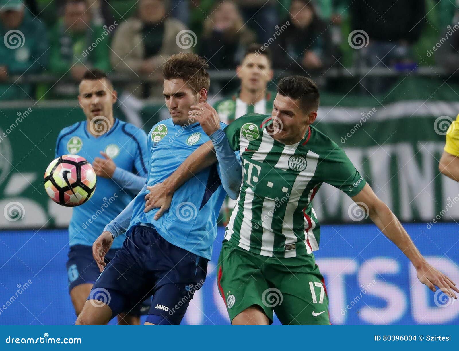 BUDAPEST, HUNGARY - MAY 7, 2016: Adam Pinter Of Ferencvarosi TC