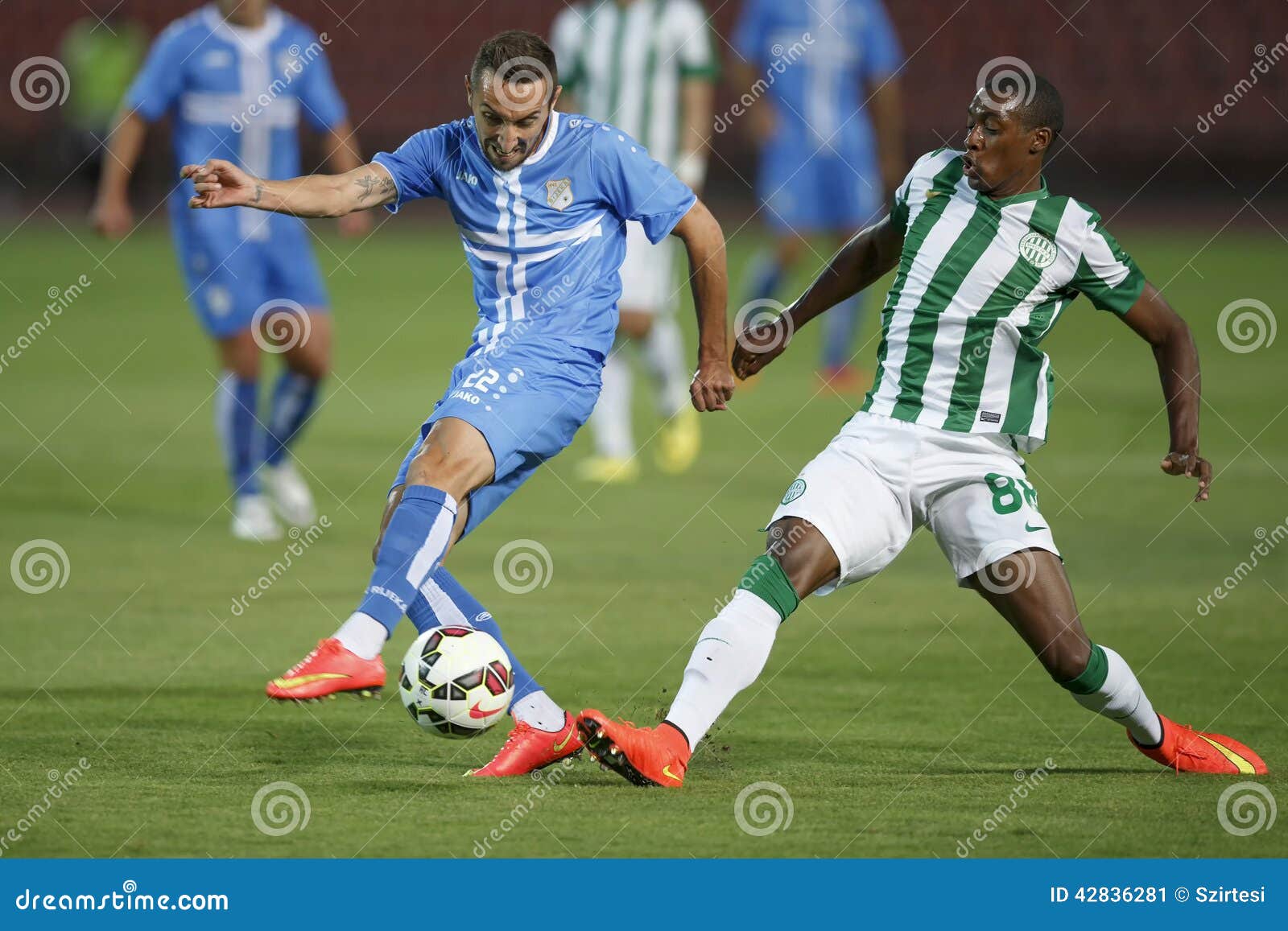 Ferencvarosi TC Vs. HNK Rijeka UEFA EL Football Match Editorial