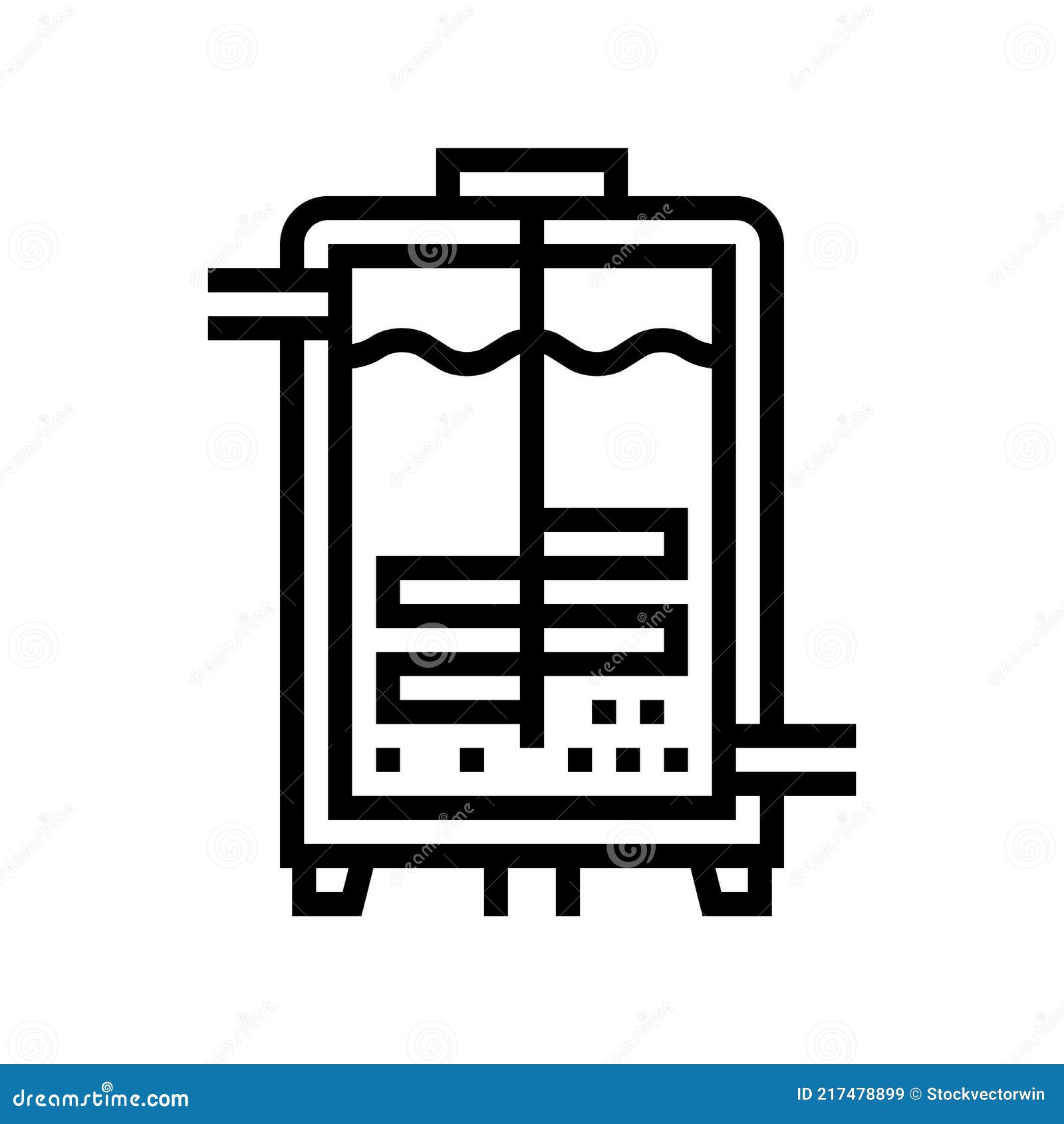 Fermentation Pharmaceutical Production Line Icon Vector Illustration ...