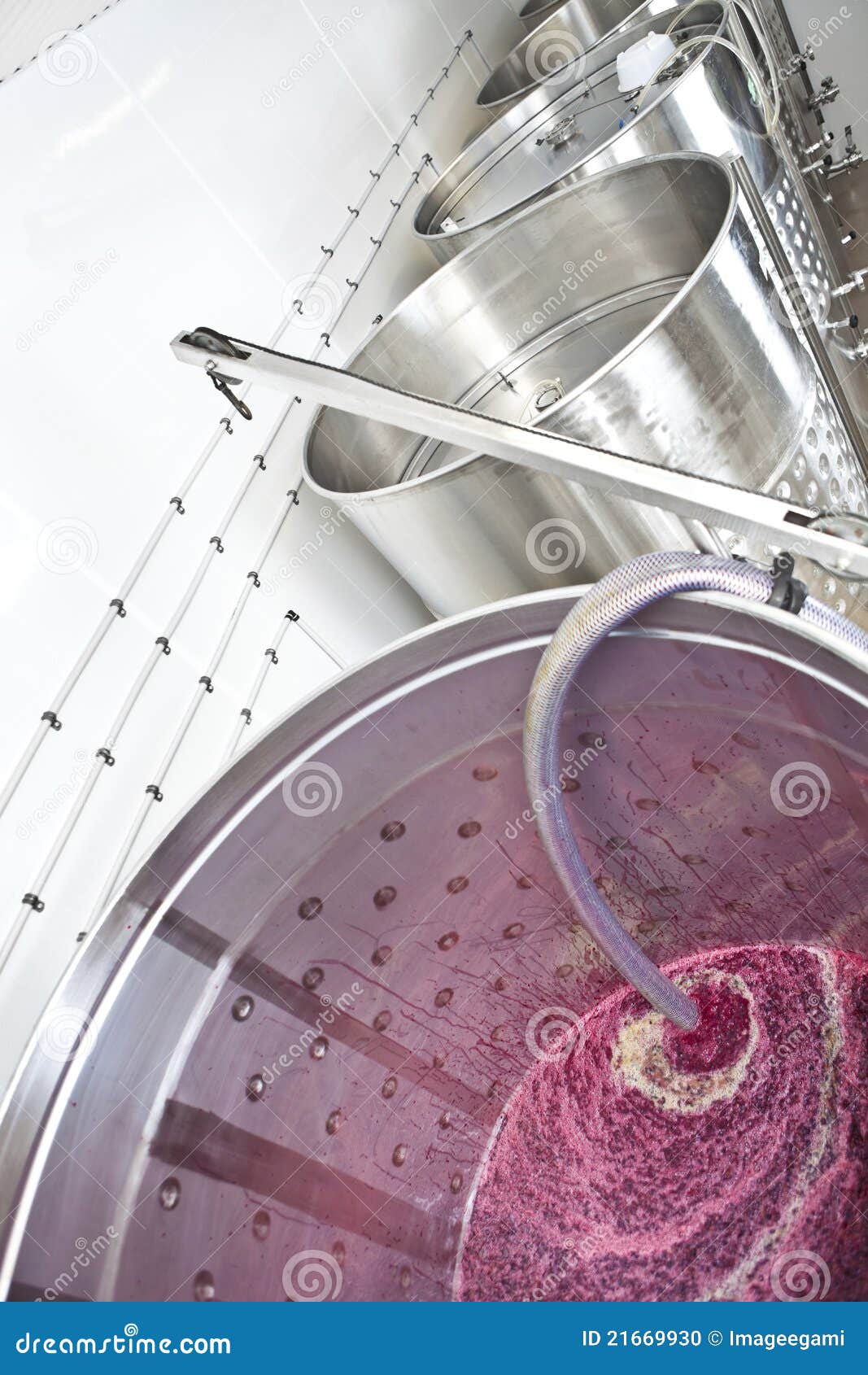 fermenting vat in a winery