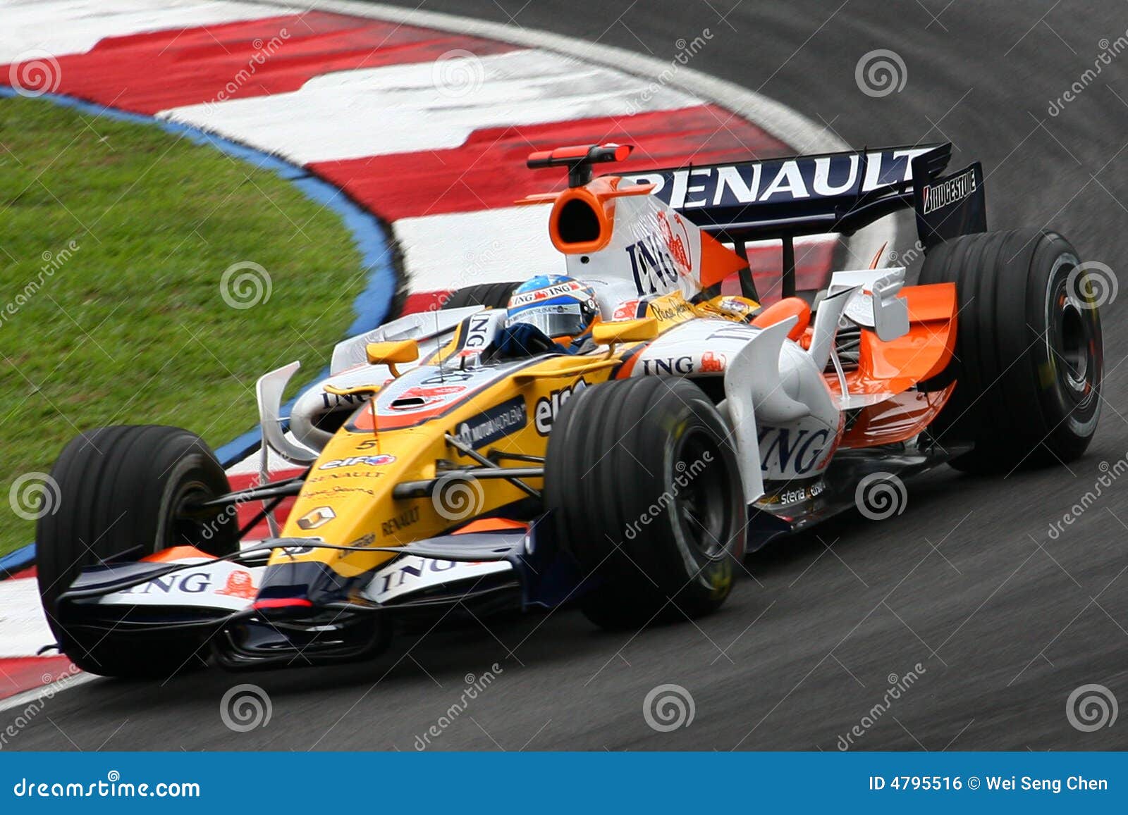 Fernando Alonso, Equipe De ING Renault F1 Foto Editorial - Imagem de renault, equipe: 4795516