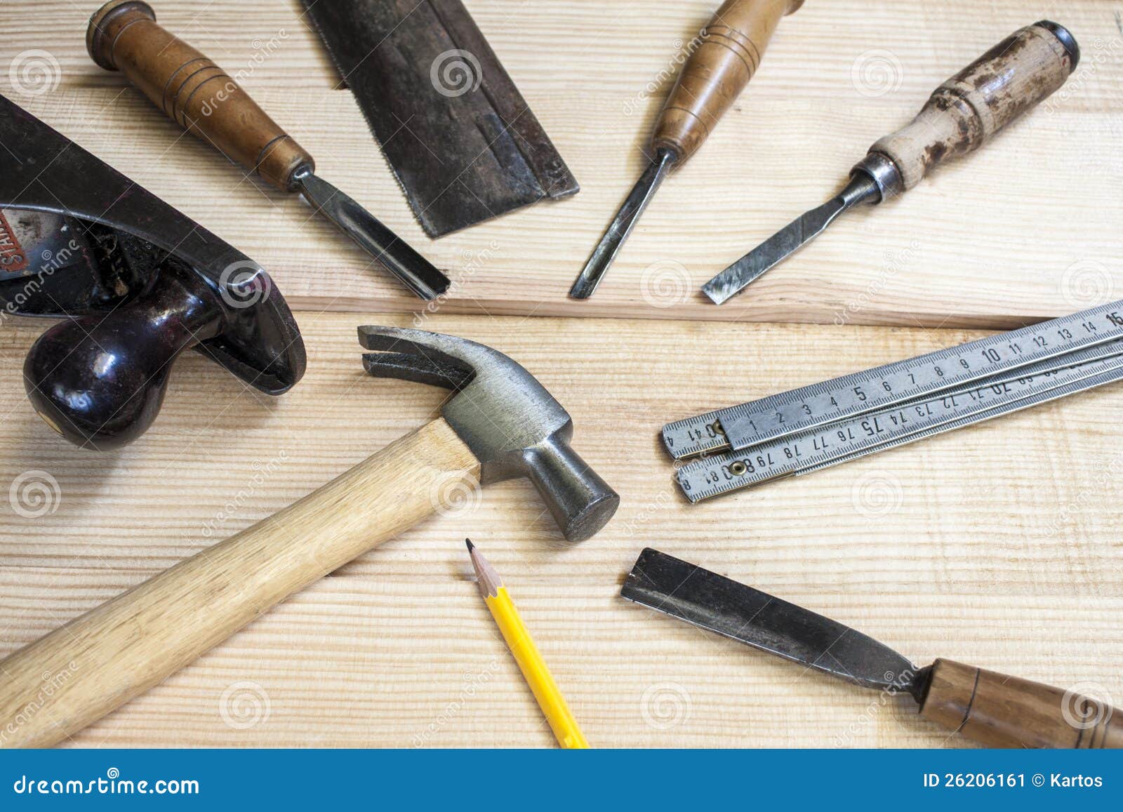 Ferramentas do marceneiro imagem de stock. Imagem de fotografia - 26206161