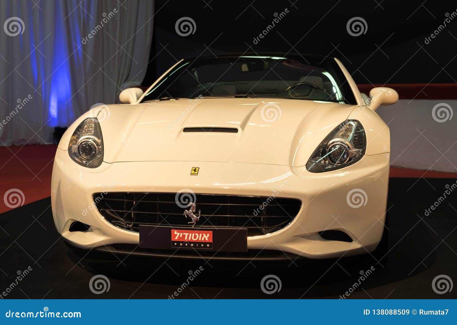 Ferrari California 2012 Displayed In Tel Aviv Israel