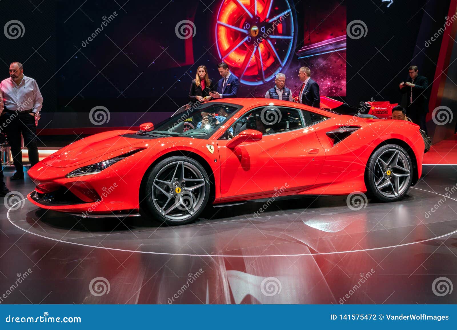 Ferrari F8 Tributo Sports Car Editorial Photography Image