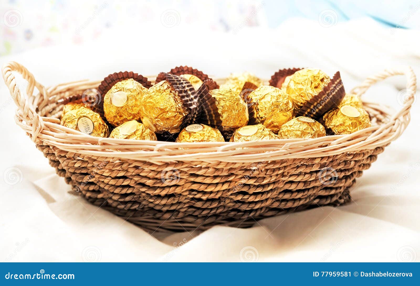 Ferrero Rocher chocolates editorial photo. Image of sugar 77959581