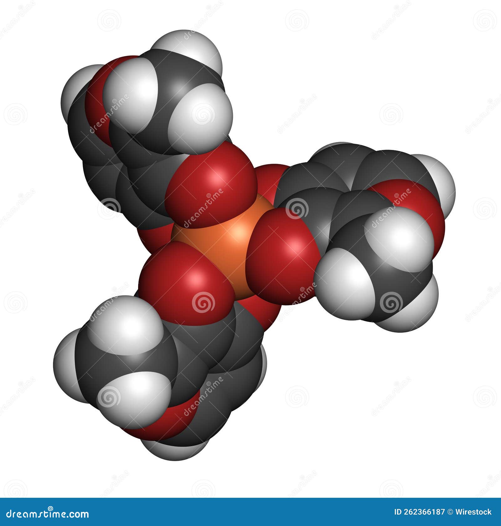 ferric maltol iron deficiency drug molecule. 3d rendering.