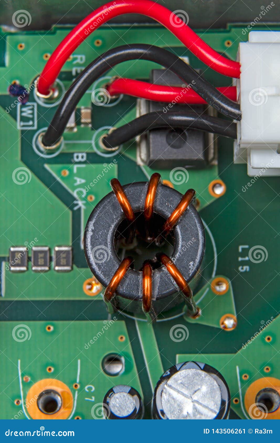 Ferrite Ring Filter stock image. Image of wire, ferrite 143506261