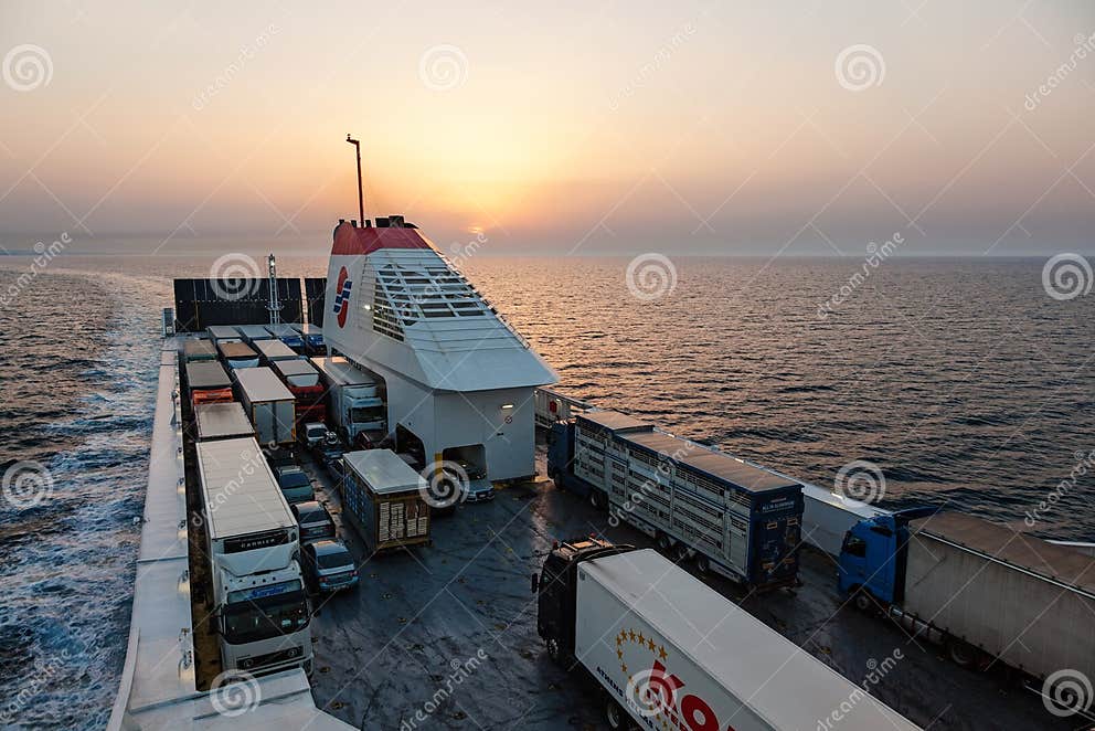 Ferry from Bari, Italy To Corfu, Greece Editorial Photography Image of transportation, nature