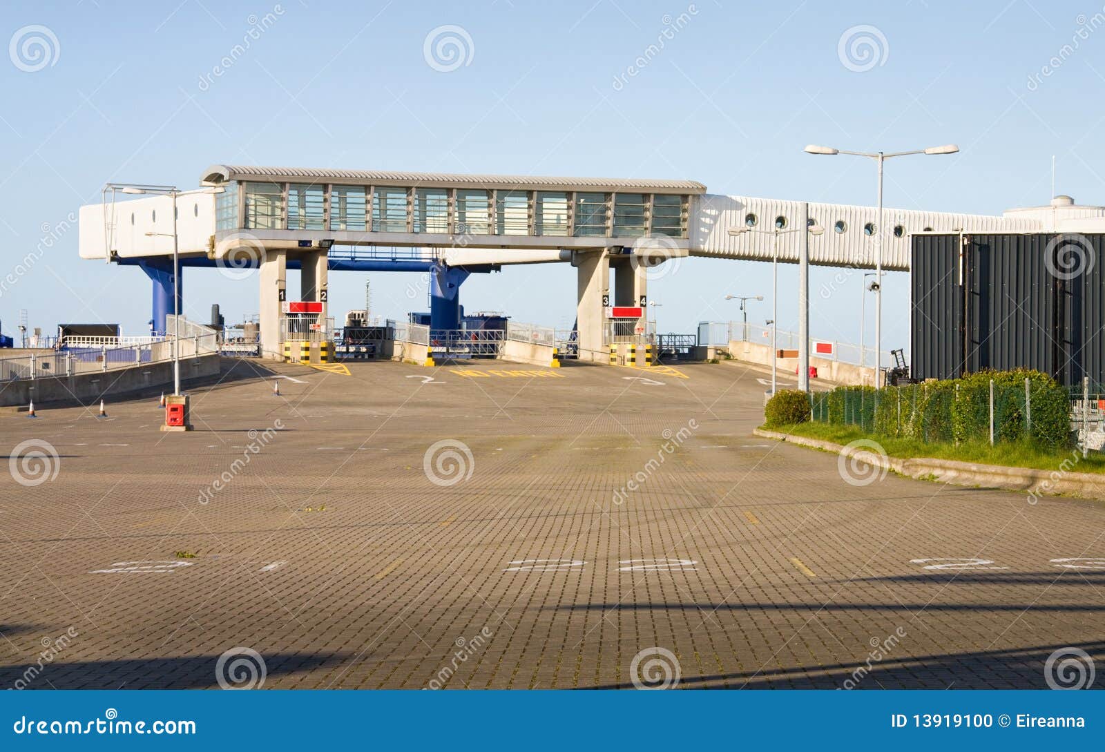 Ferry boat terminal stock photo. Image of gates, ireland - 13919100