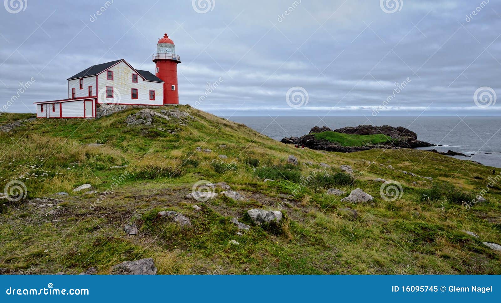 Ferryland lighthouse stock image. Image of shore, panoramic 16095745