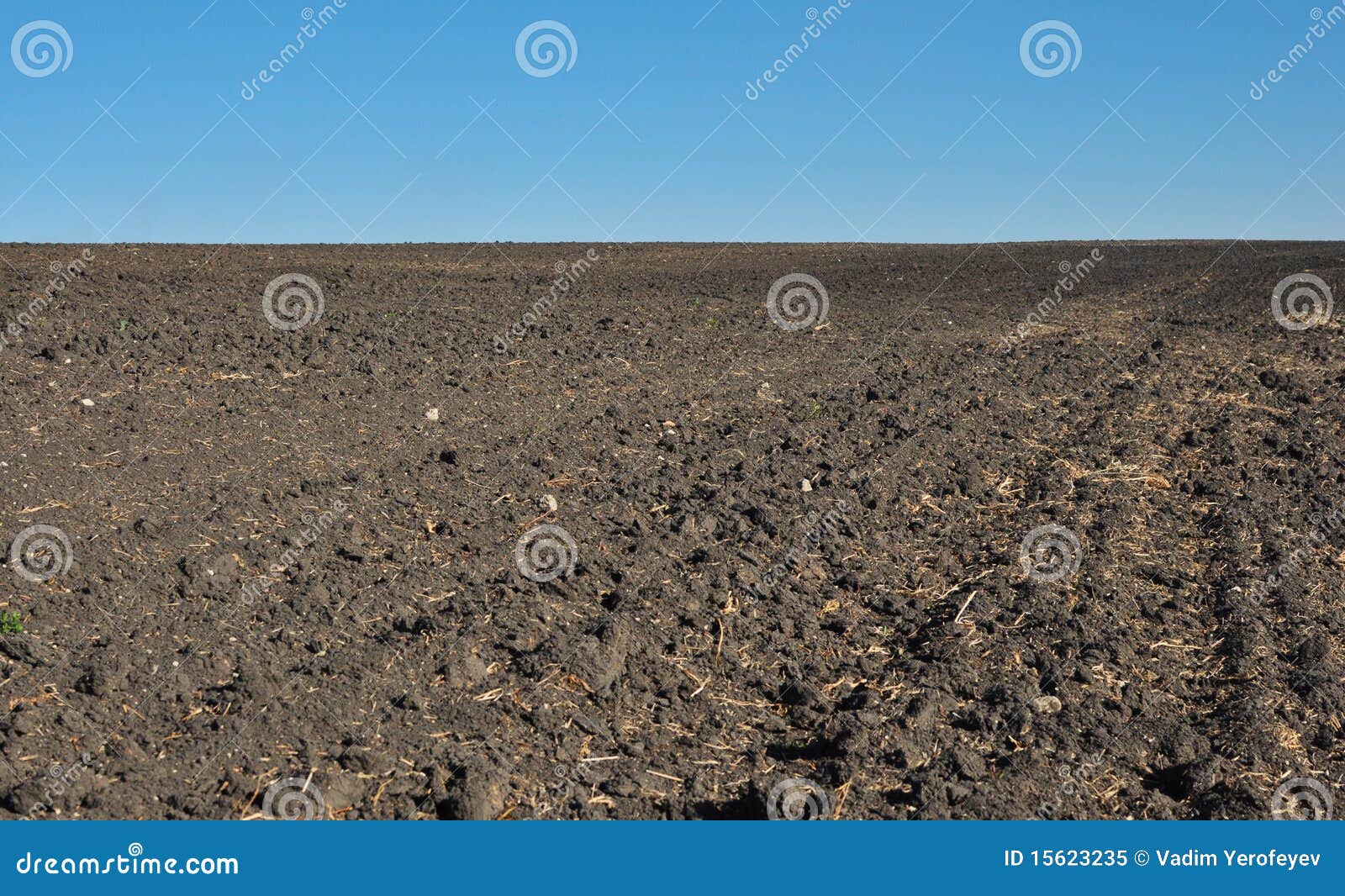 Fertile, Plowed Soil of an Agricultural Field Stock Image Image of