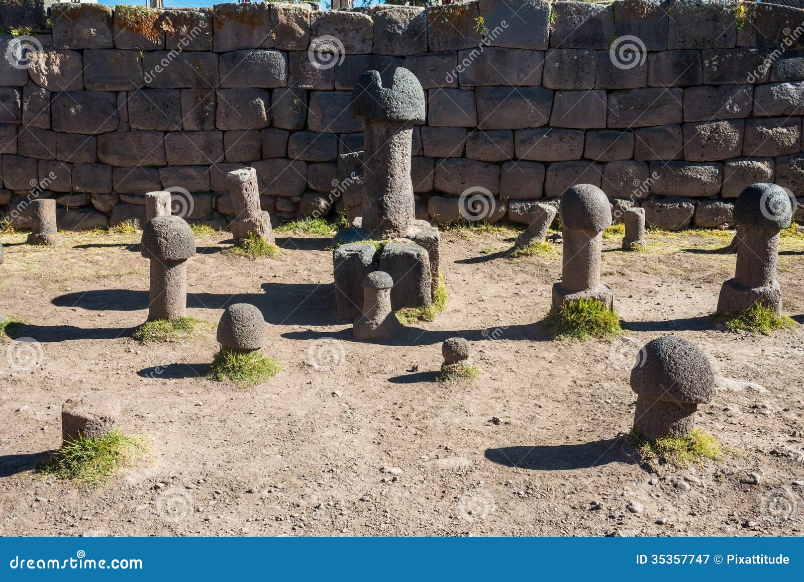 fertility temple peruvian andes at puno peru