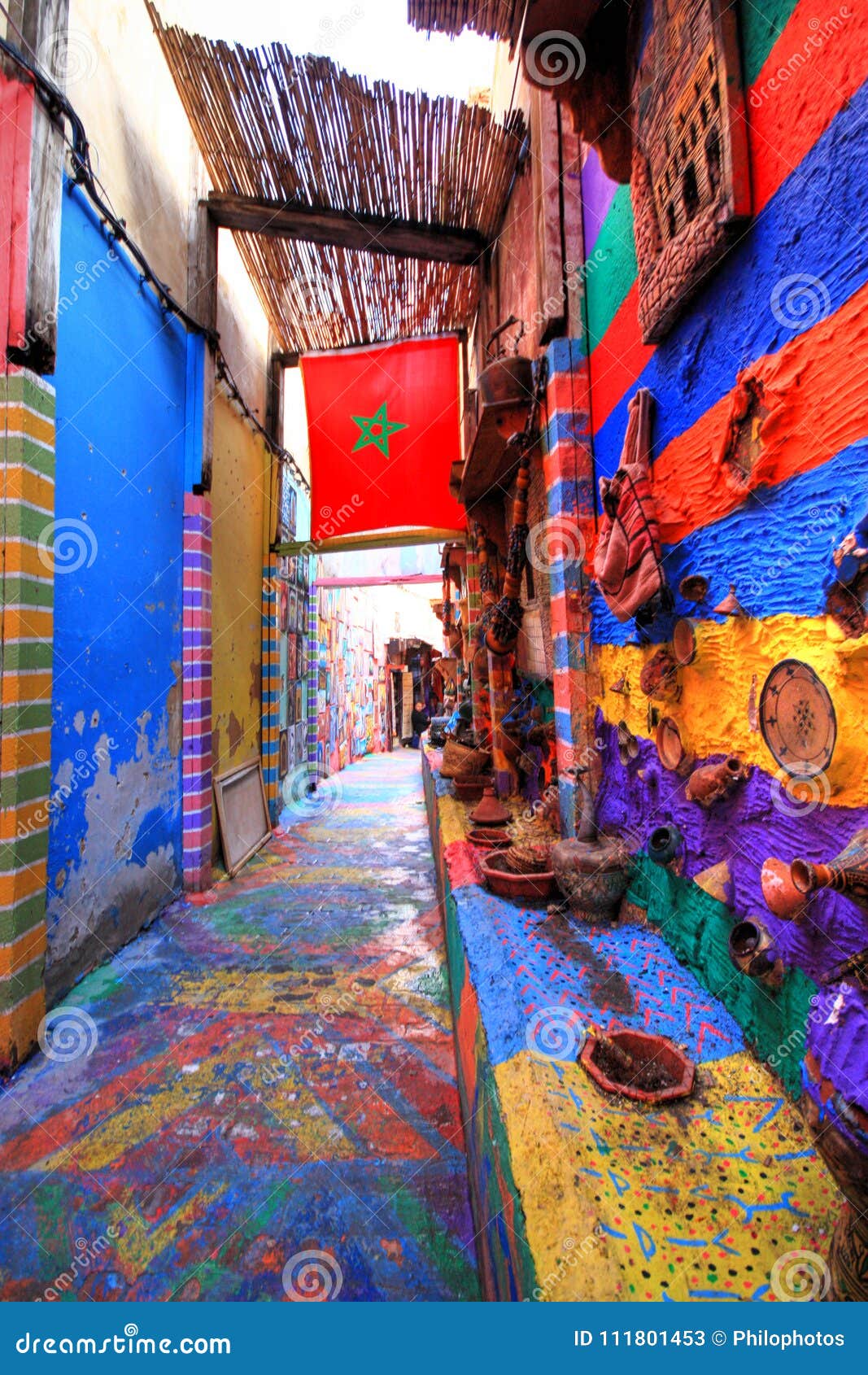 Fes In Marokko Stockbild Bild Von Tonwaren Marokko