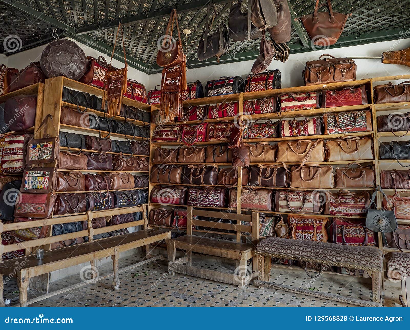 leather goods in fes, morocco
