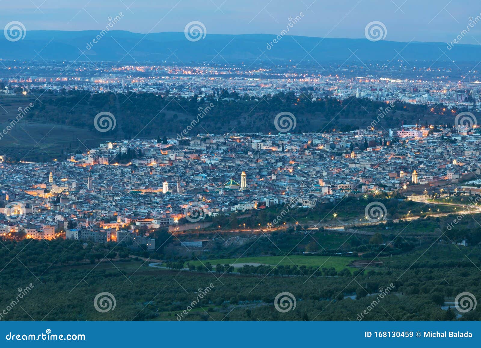 fes in the night, morroco, africa