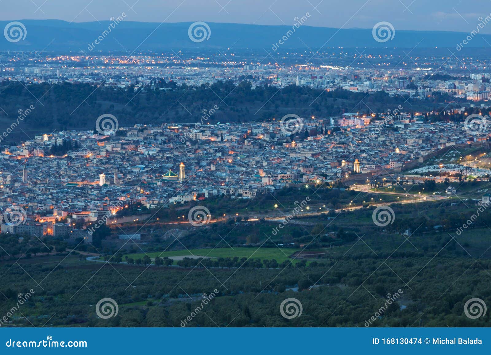 fes in the night, morroco, africa