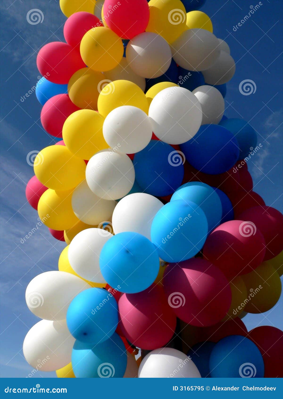Festival balloons stock image. Image of toys, blue, balls 3165795