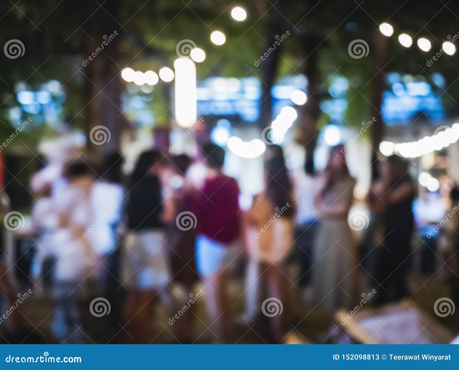 Festival Event Outdoor Party Hipster People Blur Background Stock Image ...