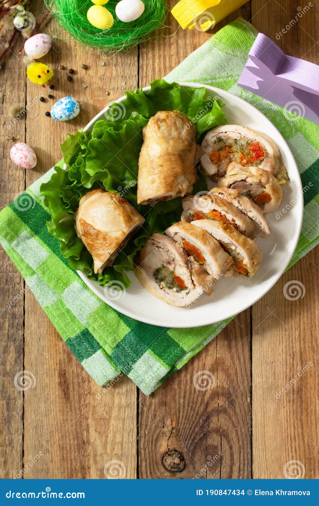 Festive Appetizer. Chicken Meatloaf with Dried Apricots, Mozzarella and