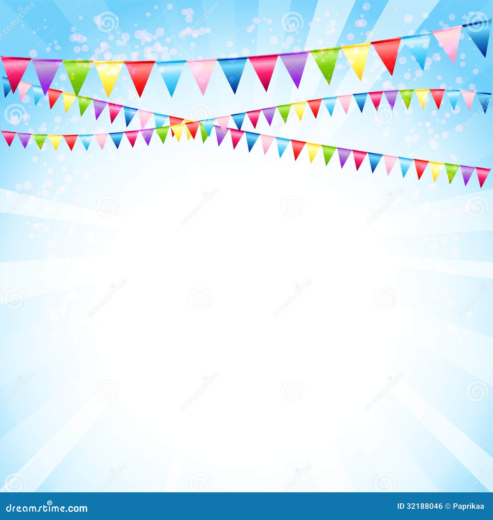 Festive background with flags. Festive background with colorful flags