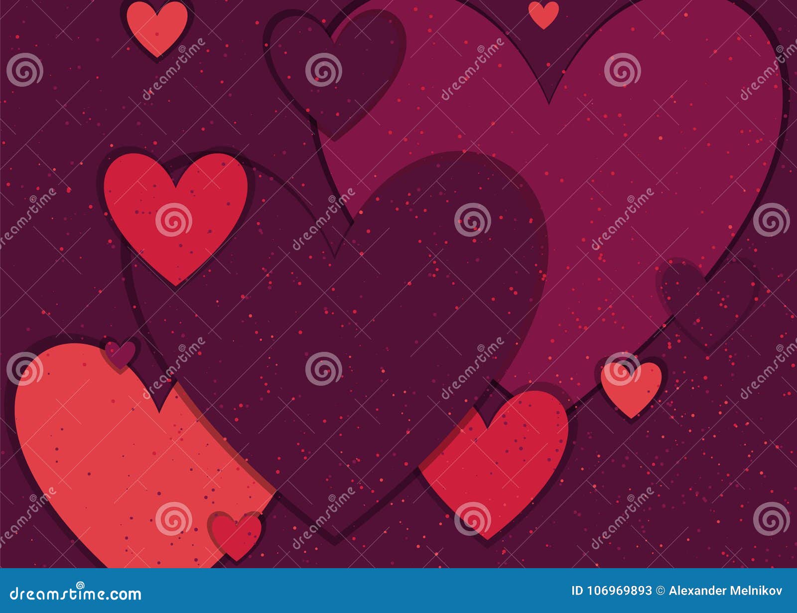 Festive Background with Hearts Stock Vector - Illustration of design ...