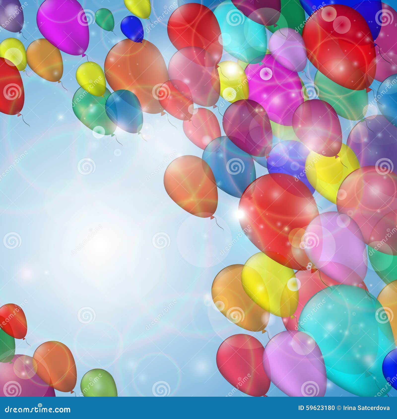 Festive balloons stock vector. Illustration of party 59623180