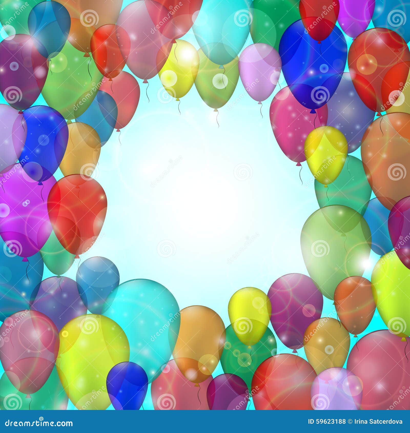 Festive balloons stock vector. Illustration of event 59623188