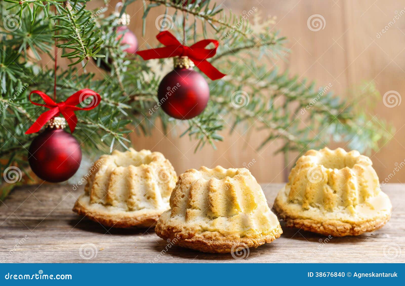 Festive Breads Under Christmas Tree. Stock Photo Image of polish