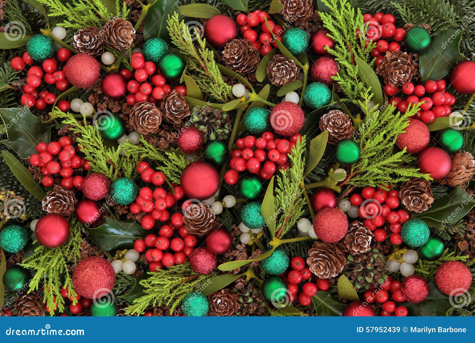 Festive Christmas Background Stock Image - Image of background, floral ...