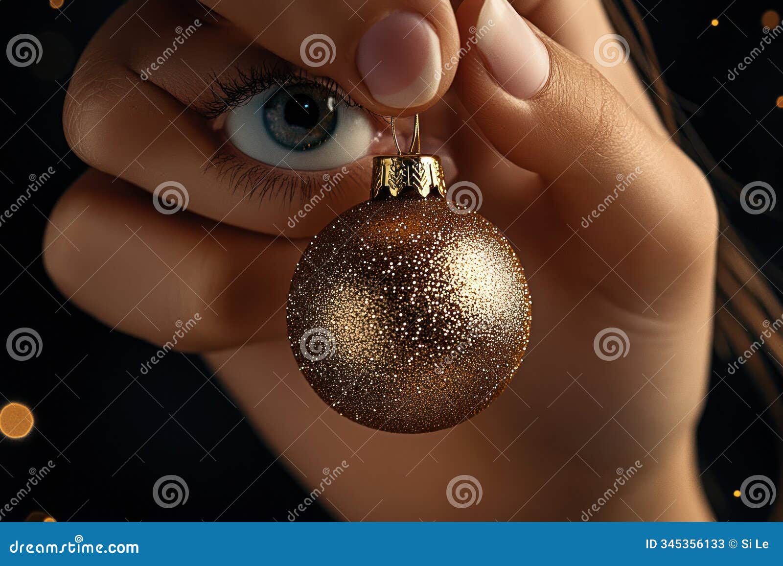 festive christmas greeting card with german text and christmas baubles on golden stars on dark black background