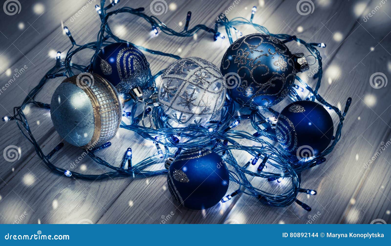 Festive Christmas Tree Decorations Stock Photo - Image of happy, ball ...