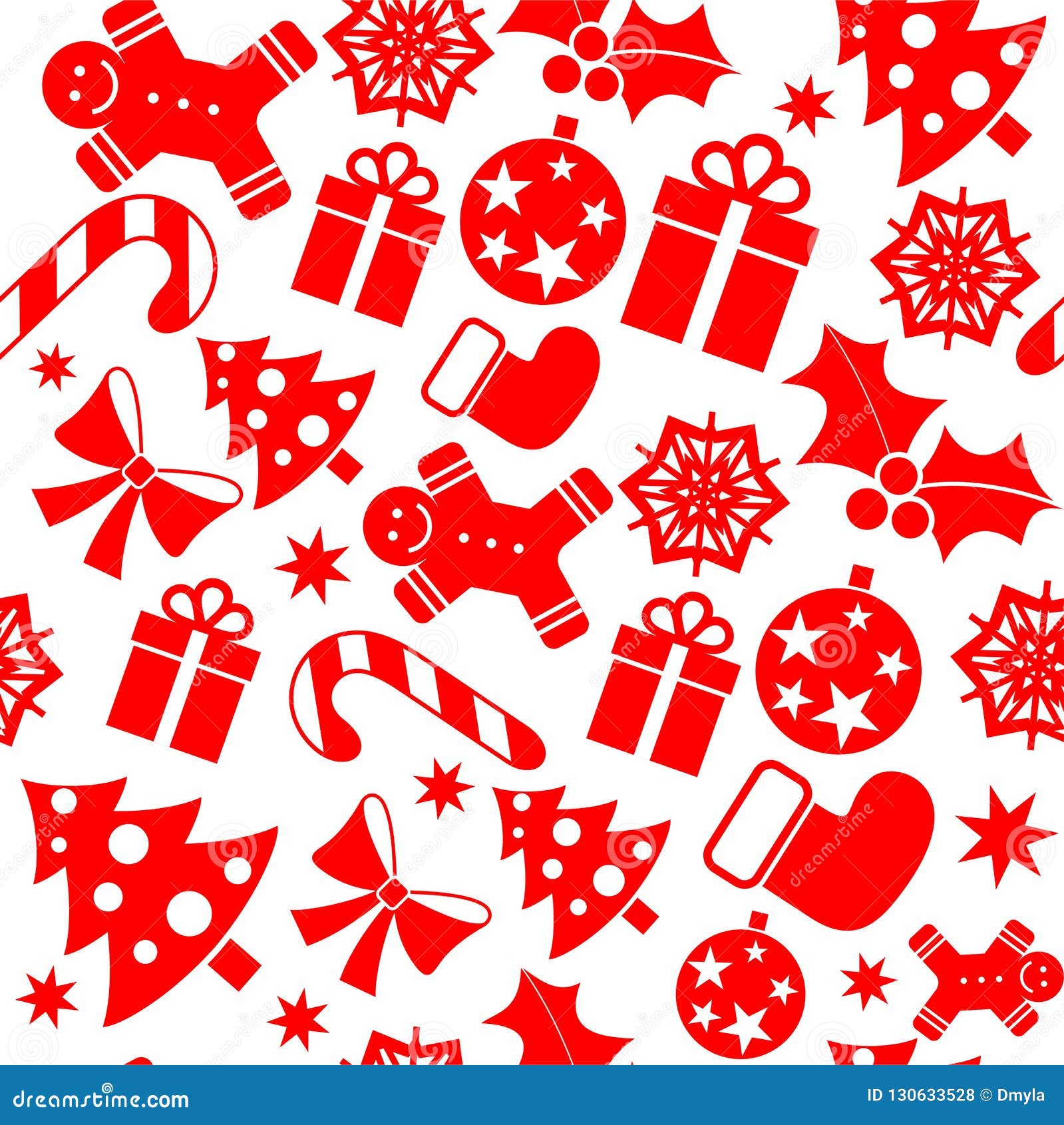 Festive Christmas Wrapping Paper Stock Vector - Illustration of