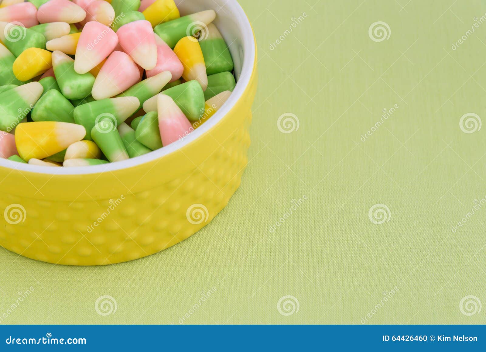 Festive Easter candy corn stock photo. Image of treat 64426460