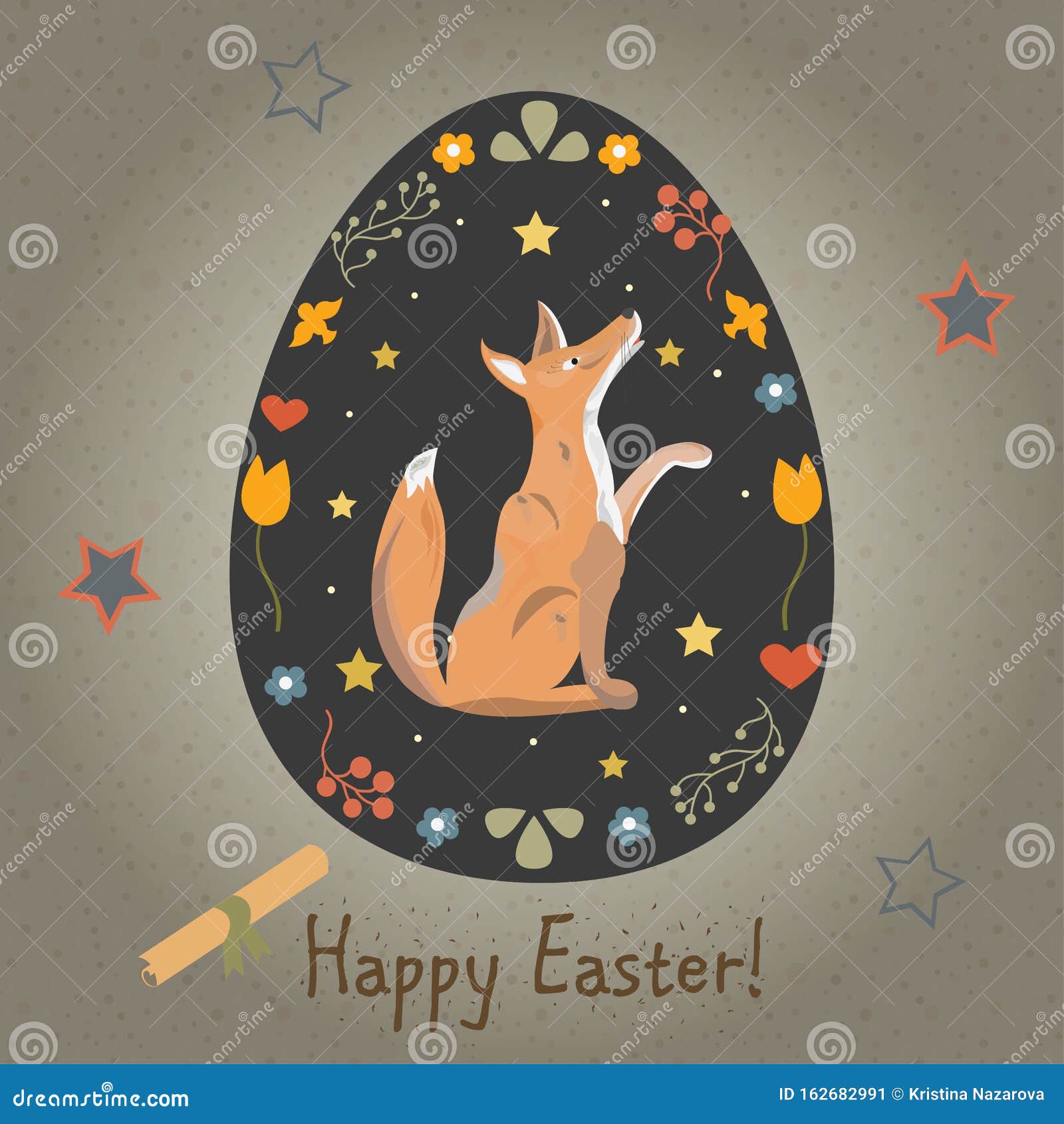 festive-easter-egg-cute-character-fox-ha