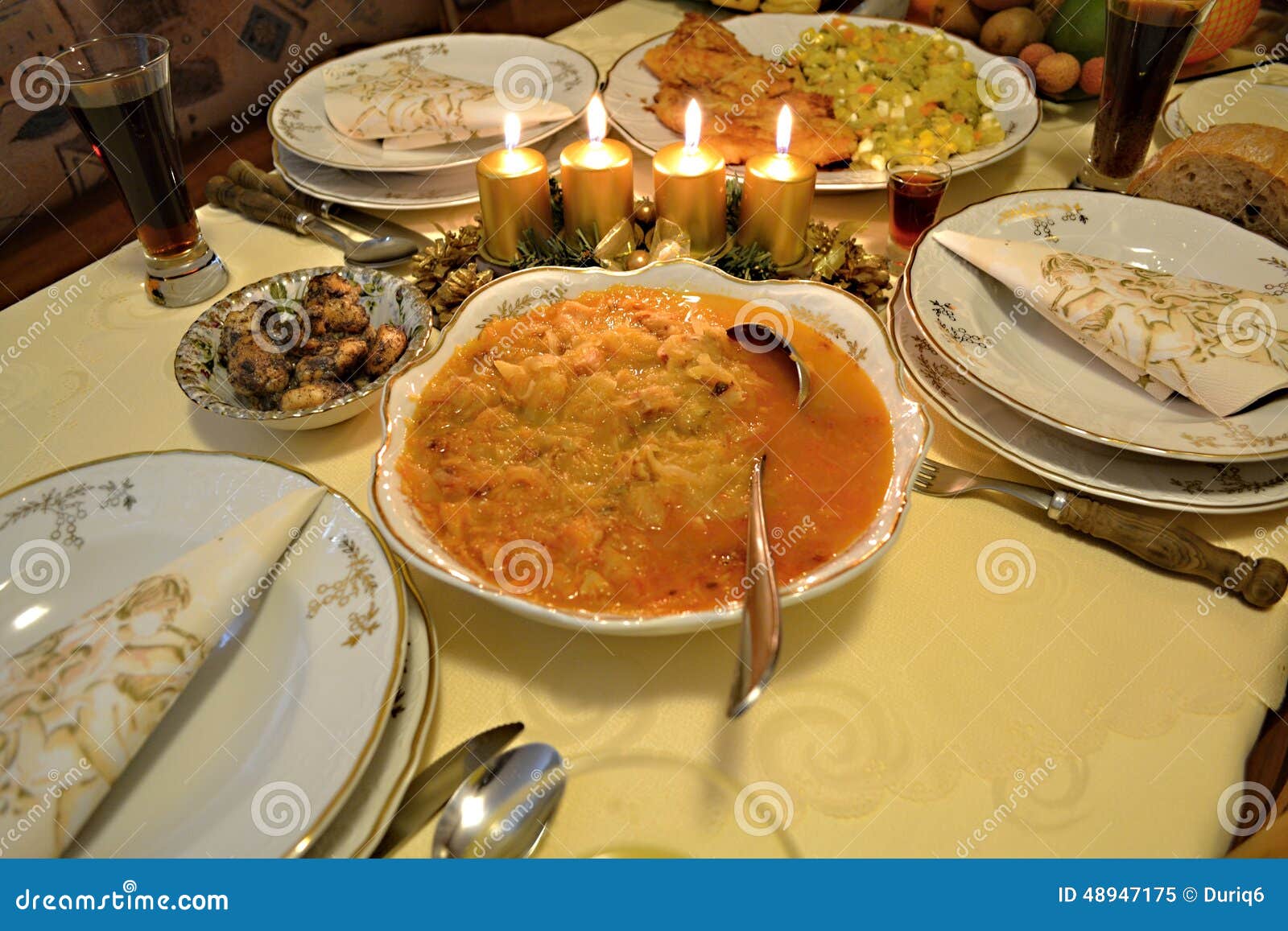 Festive evening stock image. Image of festive, dinner - 48947175