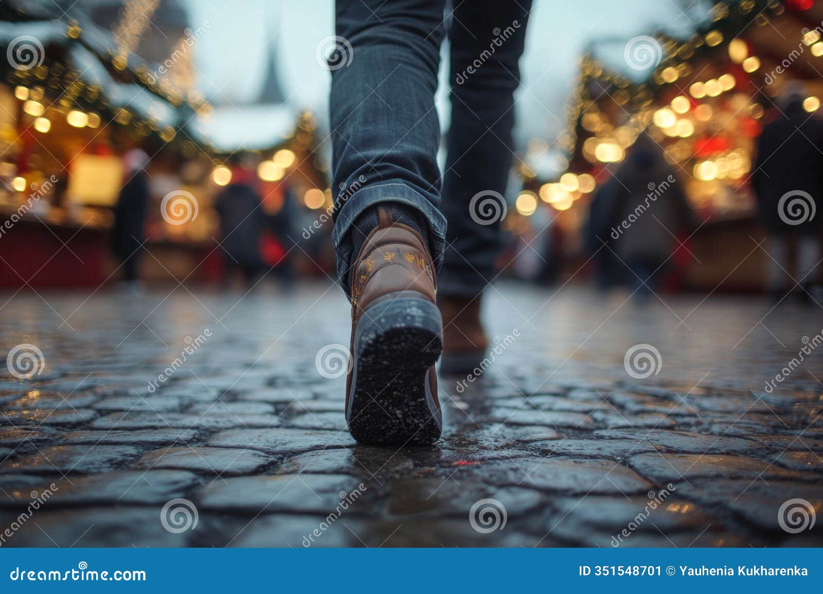 festive feet at christmas market