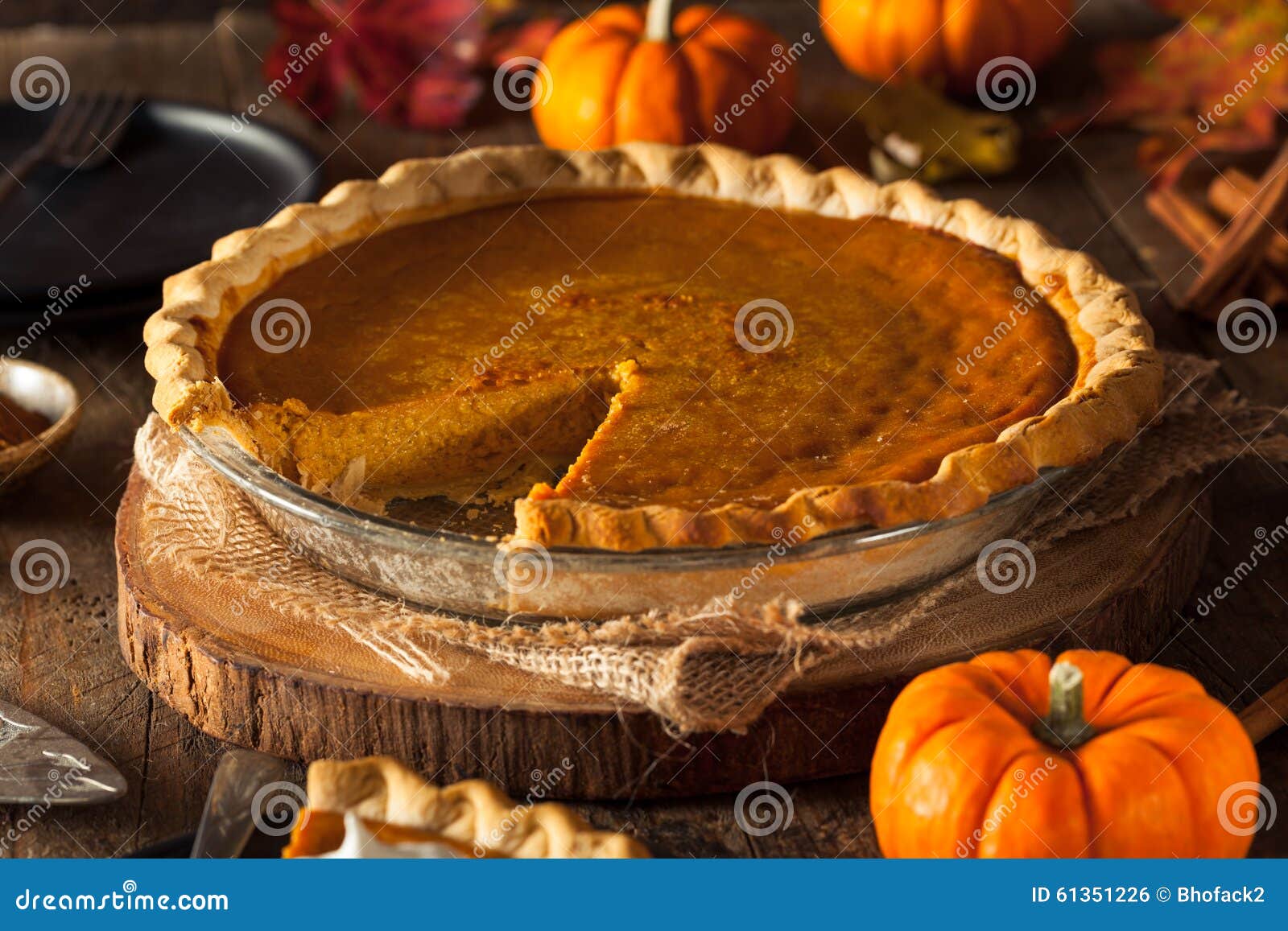festive homemade pumpkin pie