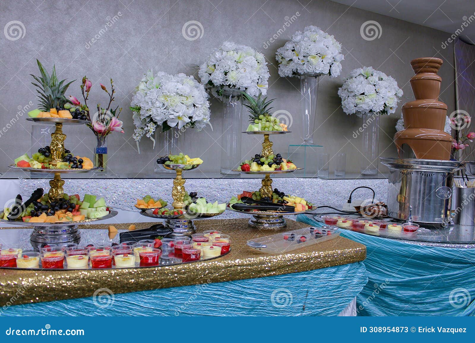 cake and fruit decoration for celebration birthday 15 & 16
