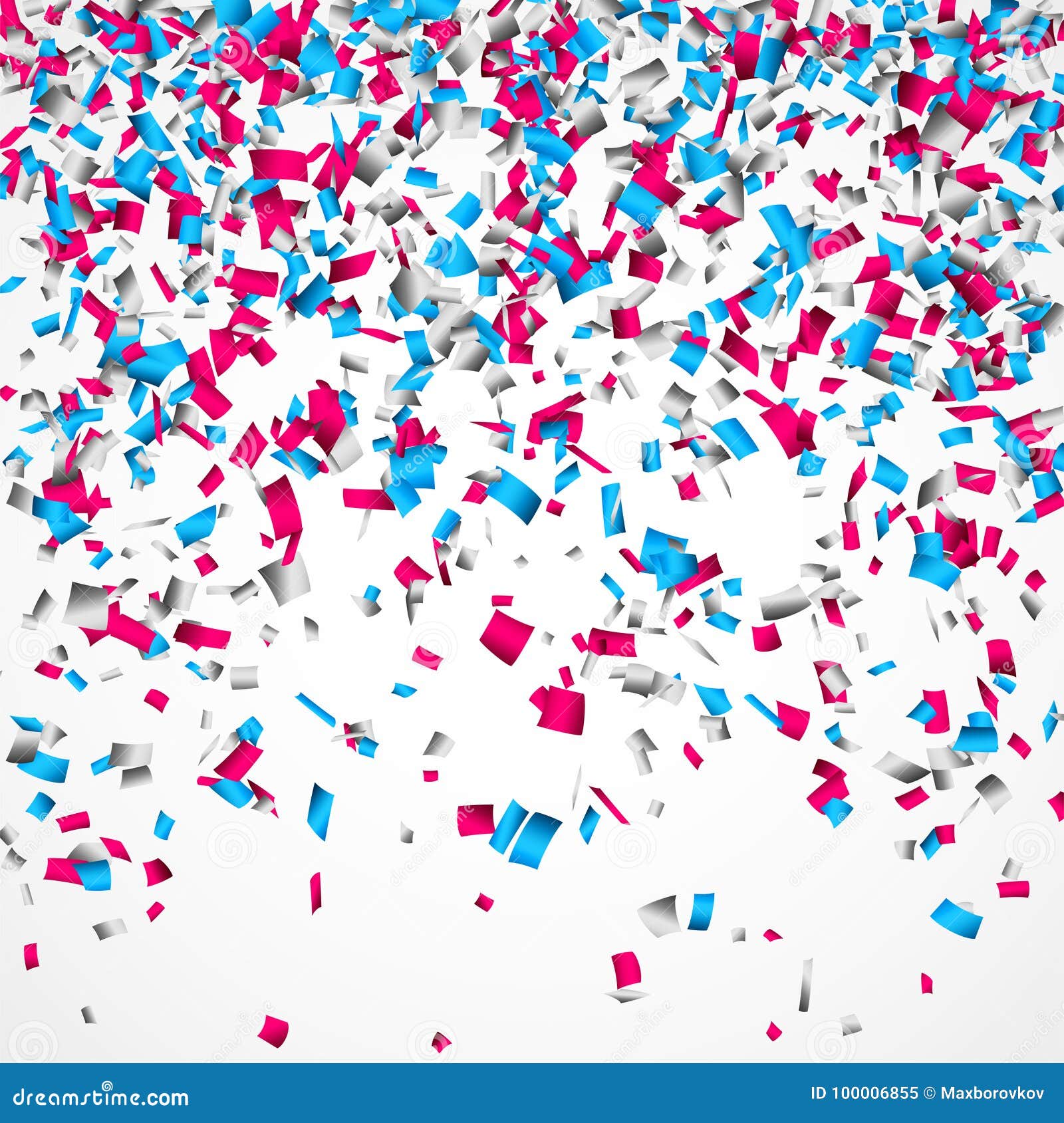 Background with Colorful Paper Confetti. Stock Vector