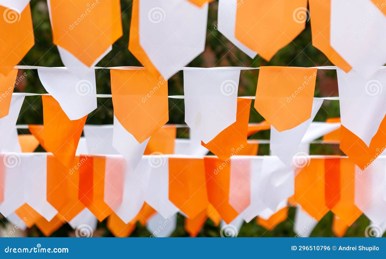 Festive Whiteorange Flags As a Background Stock Photo Image of event