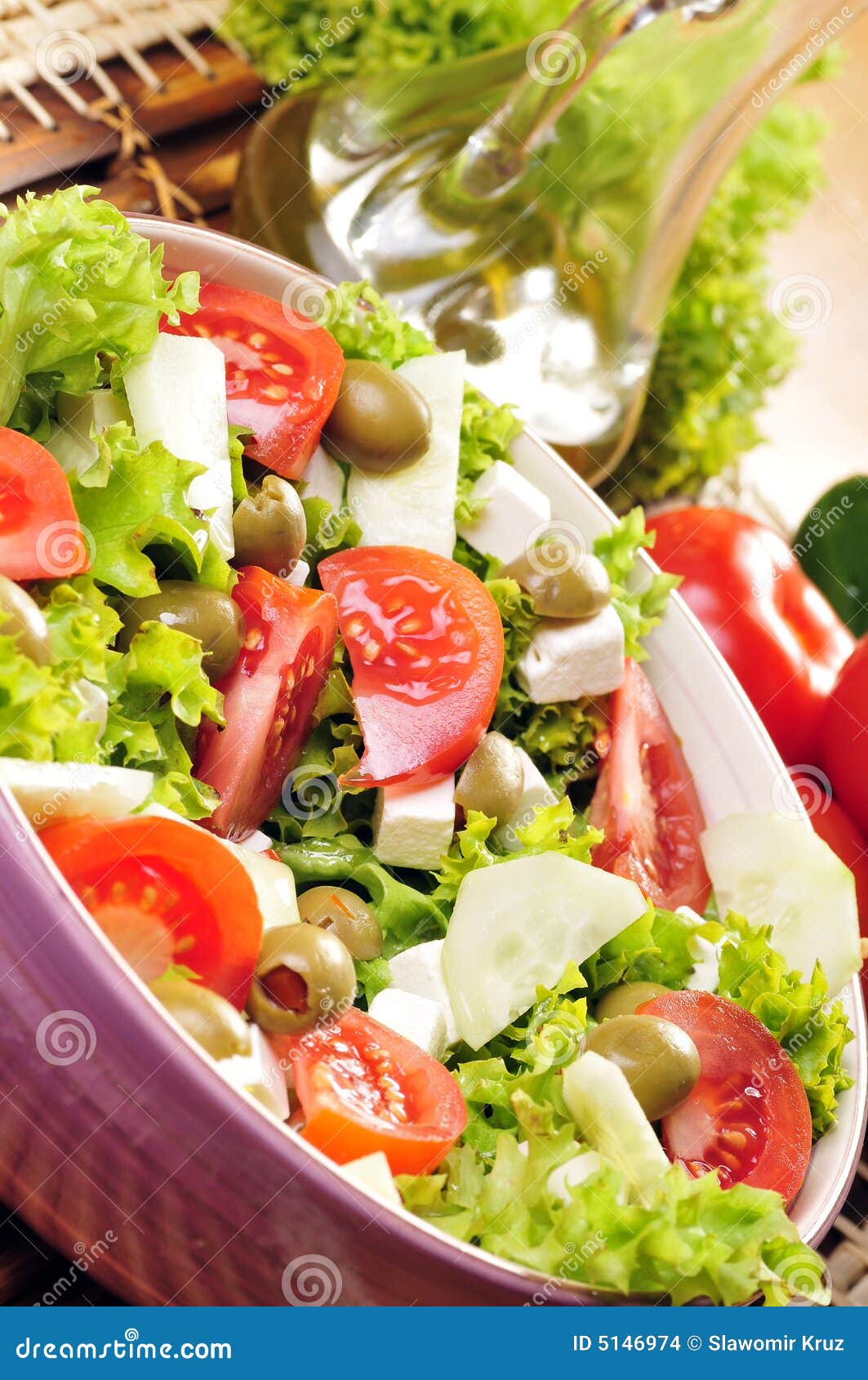 Fetacheese salad stock photo. Image of delicious, menu 5146974