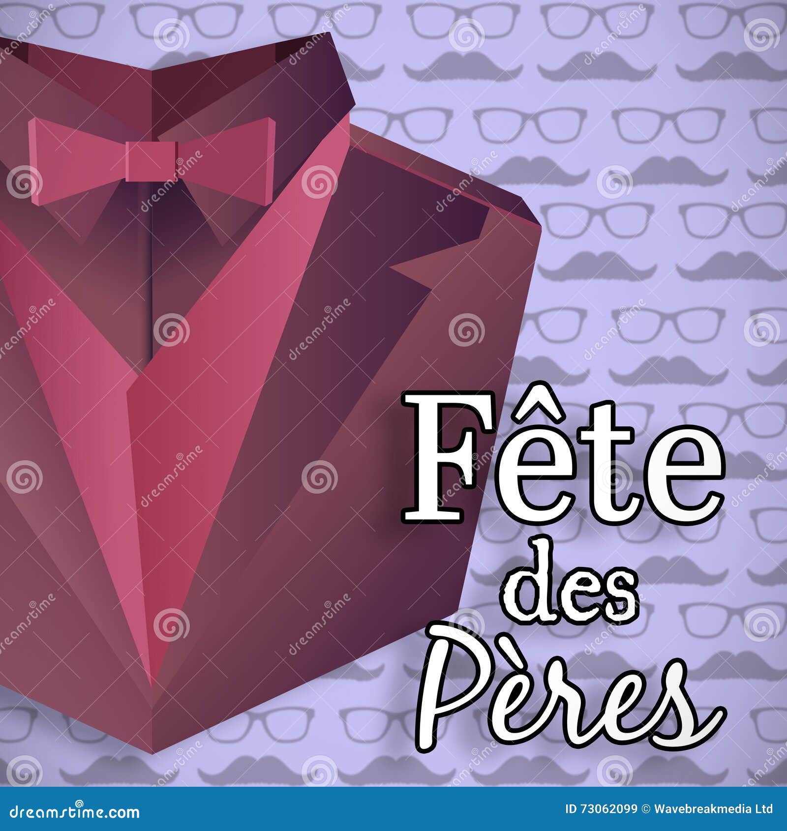 Fete De Peres Message Stock Illustration Illustration Of Papa 73062099
