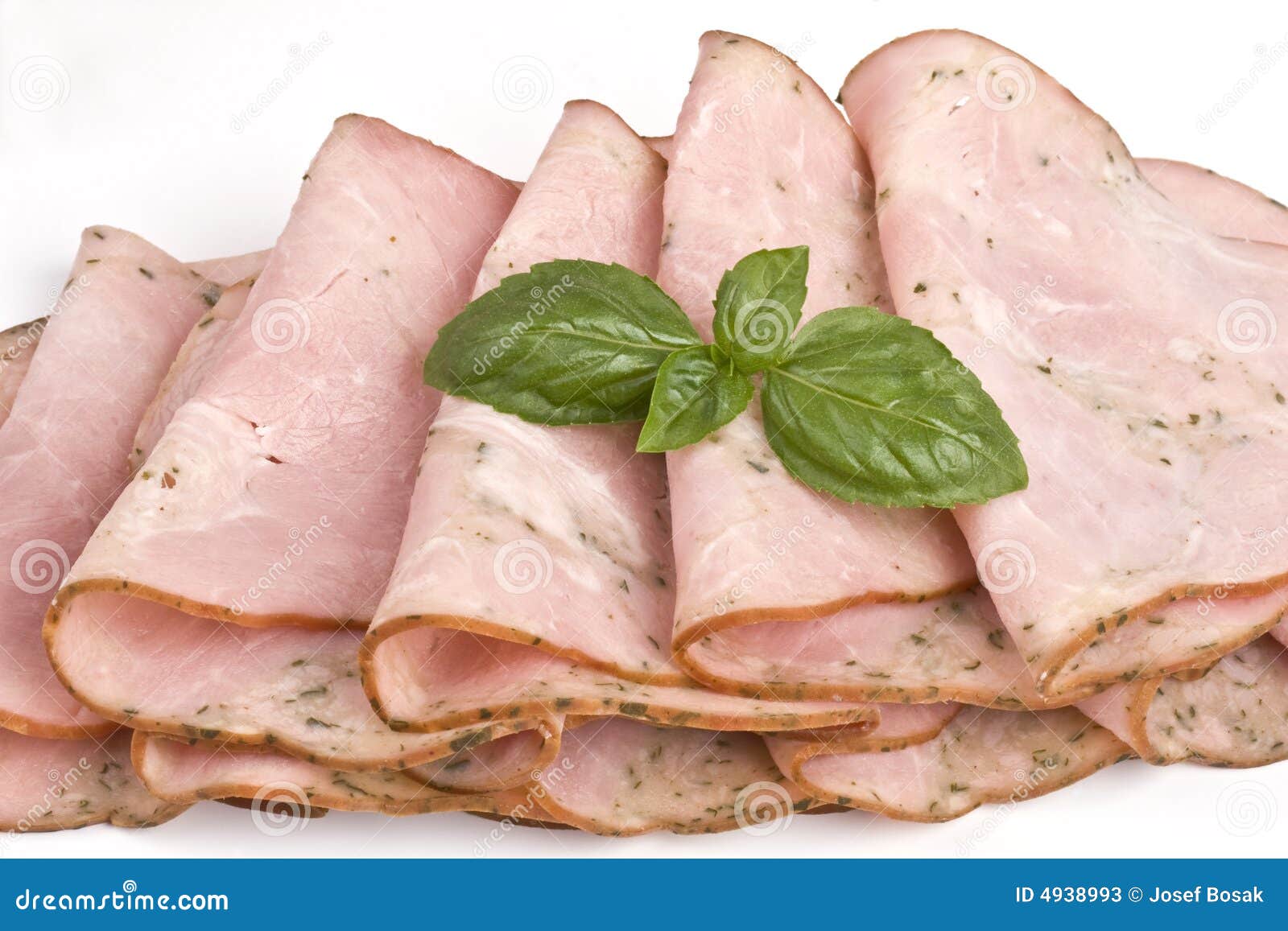 Fette del prosciutto immagine stock. Immagine di squisito 4938993