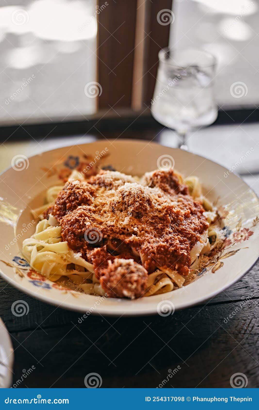 Fettuccine Pasta Tomato Sauce Stock Photo Image of dinner, selective