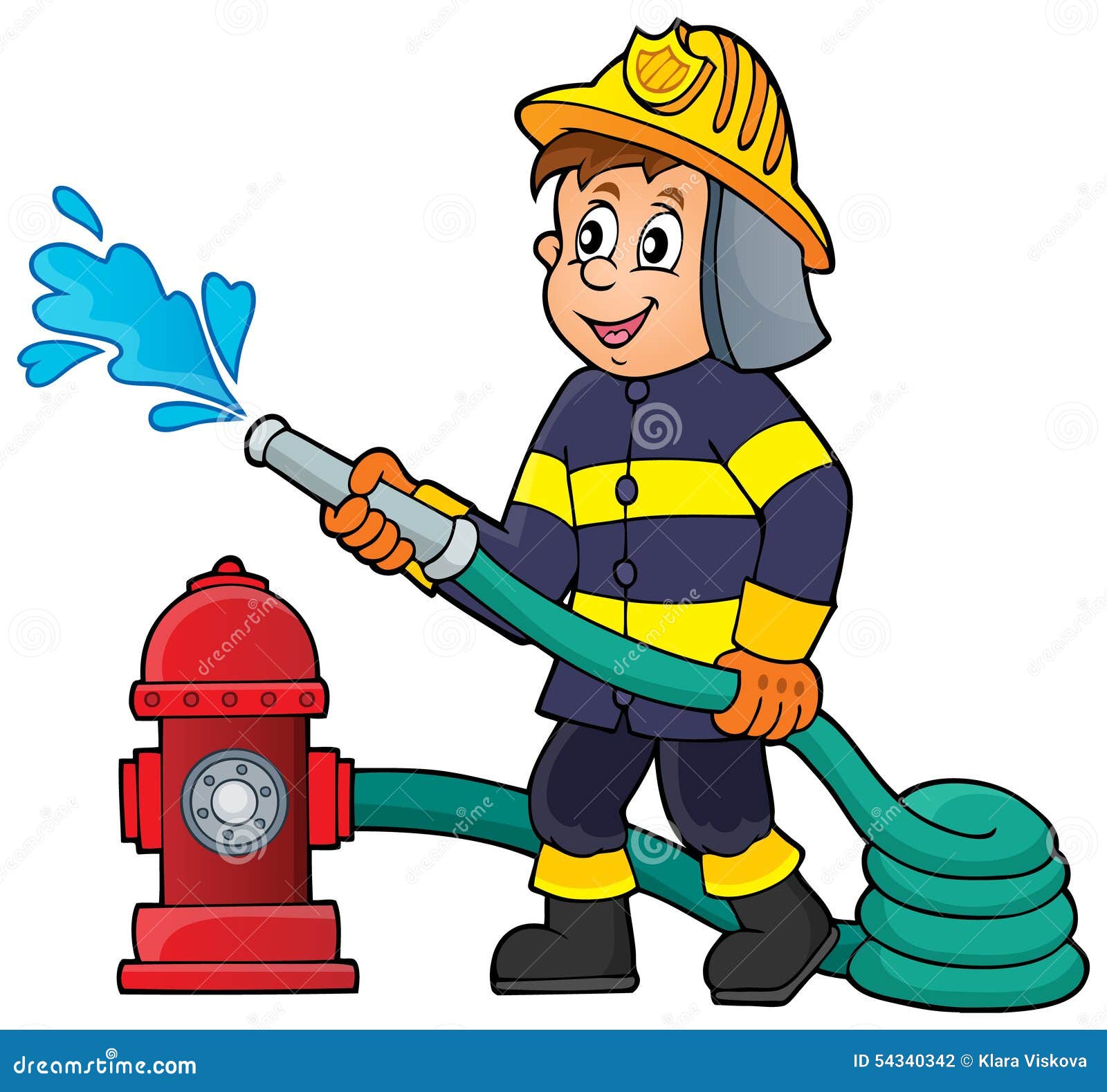 Feuerwehrmannthemabild 1 vektor abbildung. Illustration von besetzung