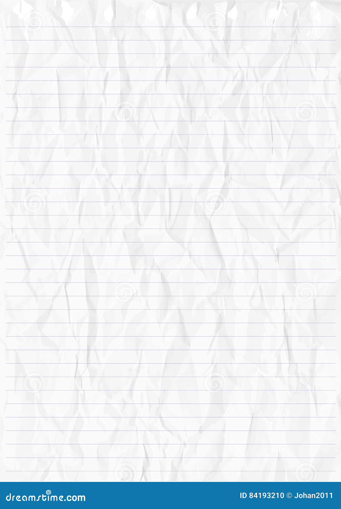 Feuille Blanche Froissée De Ligne Papier Illustration de Vecteur -  Illustration du dessin, ligne: 84193210