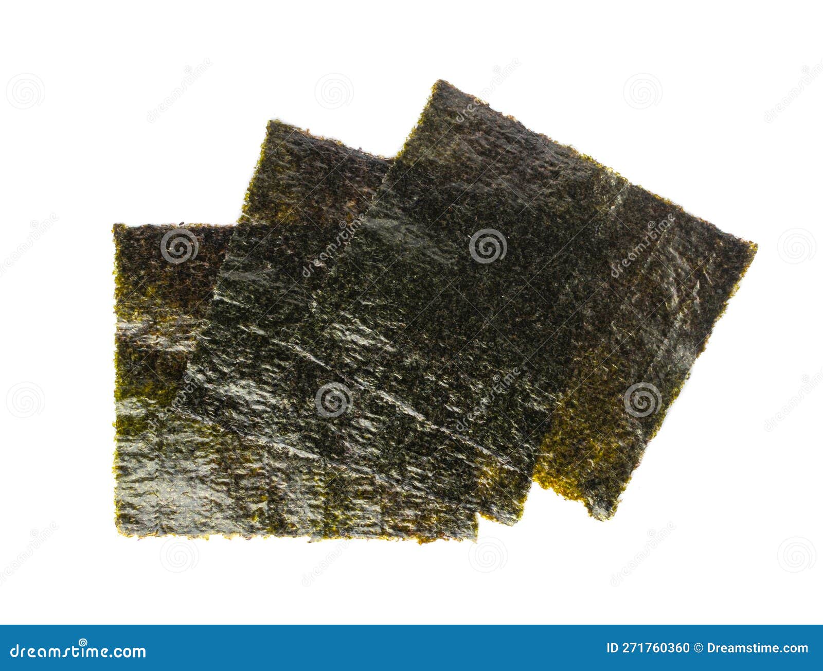 Feuille Nori Isolée Algues Séchées Algues Sèches Feuilles D'algues Nori  Morceaux D'algues Sur Blanc Photo stock - Image du centrale, lambeau:  271760360