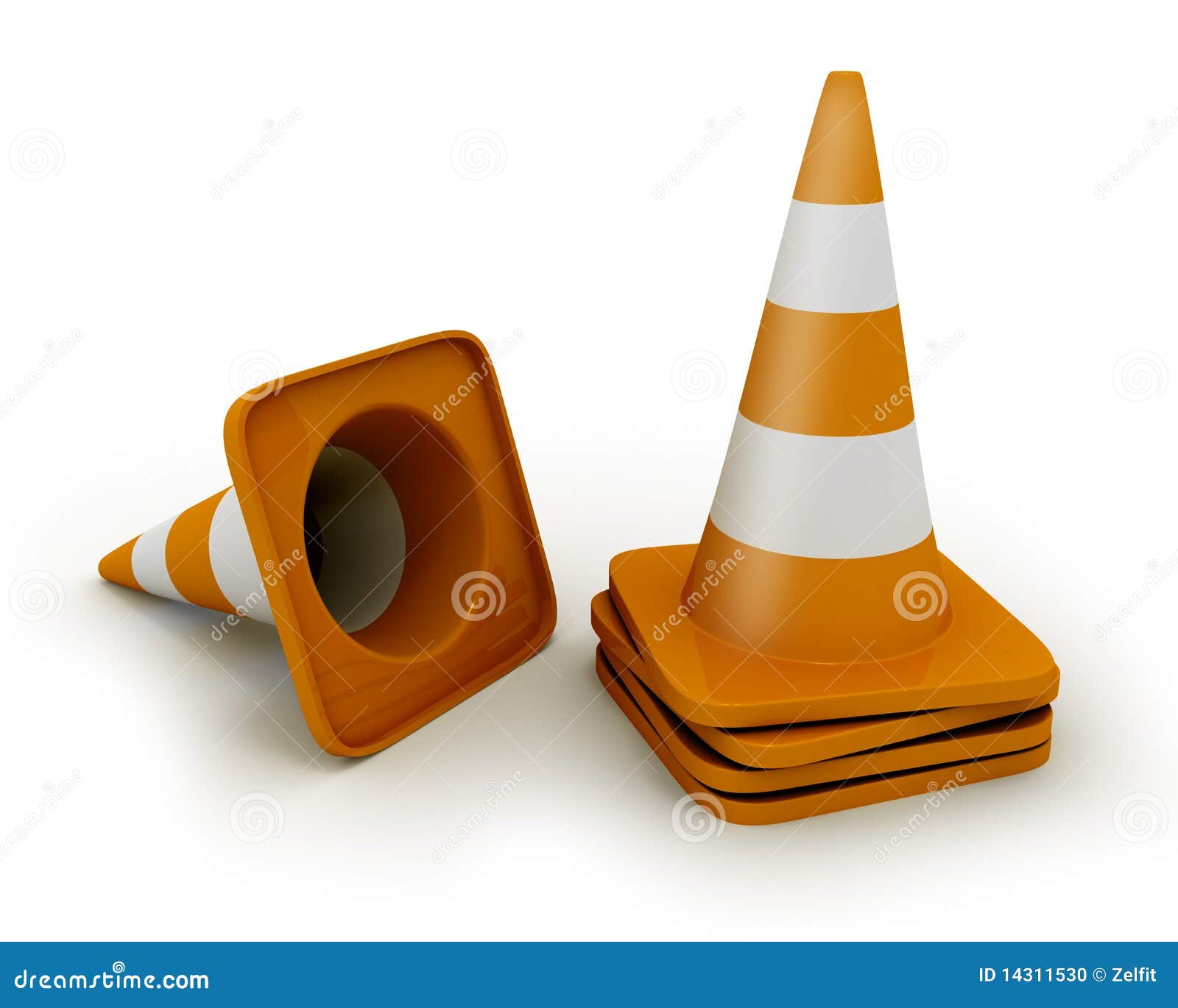 few road cones