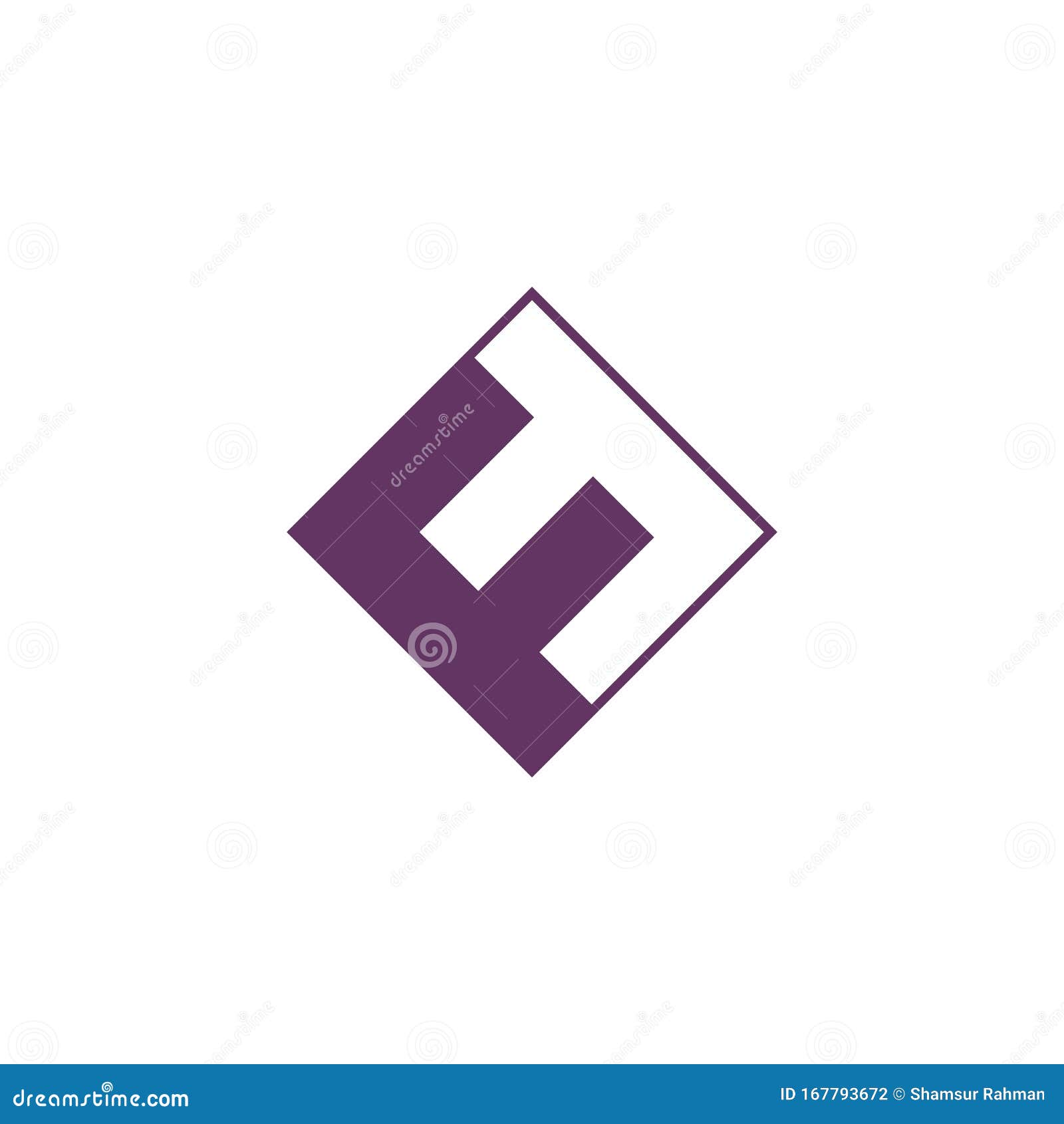 Initial Letter Ff Logo Design Template Stock Vector Illustration Of