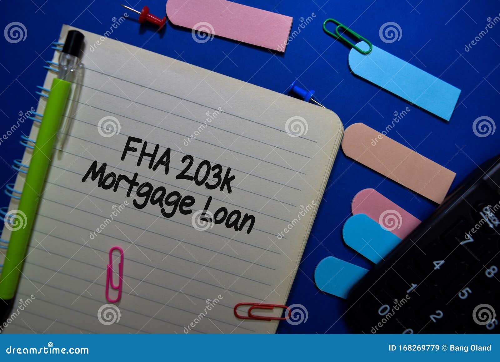 FHA 28k Mortgage Loan Write On A Book Isolated On Office Desk